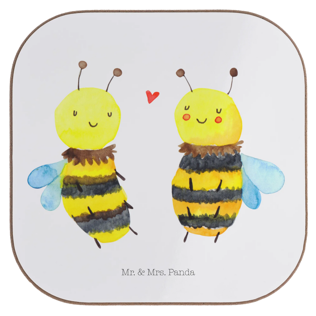 Square coaster bee In love presents, Coasters, glass coasters, party, breakfast, gifts, gift, Bee, wasp, bumblebee