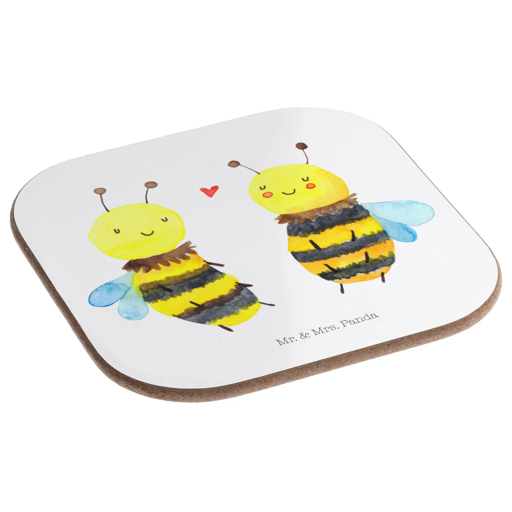 Square coaster bee In love presents, Coasters, glass coasters, party, breakfast, gifts, gift, Bee, wasp, bumblebee