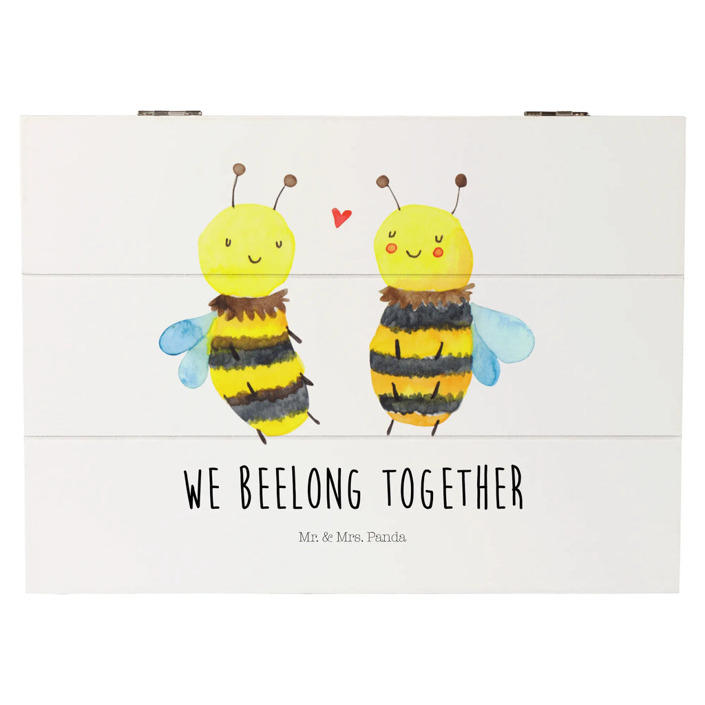 Holzkiste Biene Verliebt Aufbewahrungsbox, Geschenkbox, Kiste, XXL, Geschenkdose, Schatulle, Truhe, Dekokiste, Erinnerungsbox, Schatzkiste, Erinnerungskiste, Holzkiste, Biene, Wespe, Hummel