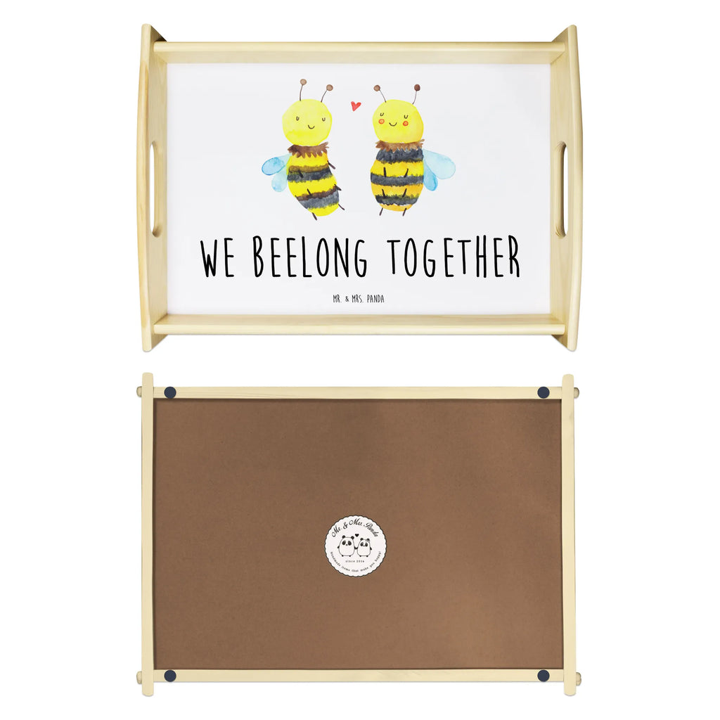 Serving tray bee In love Holztablett, Serviertablett, Dekotablett, Tablett, Frühstückstablett, Küchentablett, Biene, Wespe, Hummel