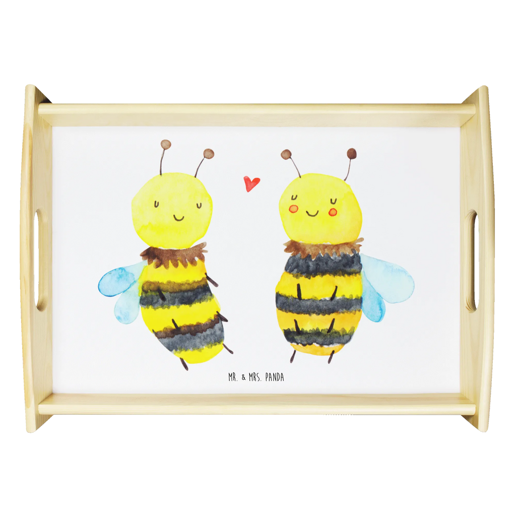 Serving tray bee In love Holztablett, Serviertablett, Dekotablett, Tablett, Frühstückstablett, Küchentablett, Biene, Wespe, Hummel