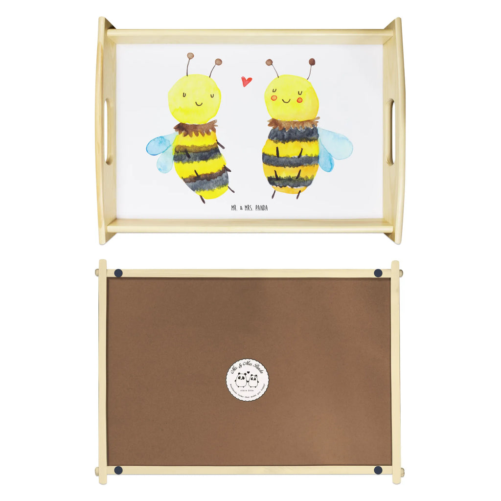 Serving tray bee In love Holztablett, Serviertablett, Dekotablett, Tablett, Frühstückstablett, Küchentablett, Biene, Wespe, Hummel