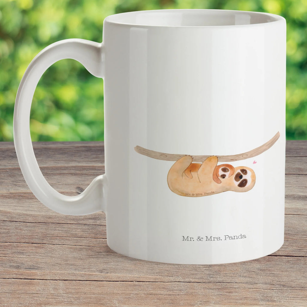 Child's mug sloth child camping mug, drinking cup, kindergarten, mug, plastic cup, coffee cup, Sloth, sloth, trend animal, mom, love, mother, child, baby, birth
