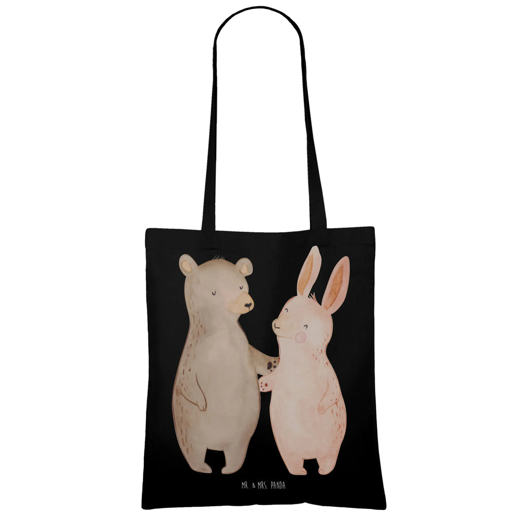 Tote bag bear and rabbit Embrace