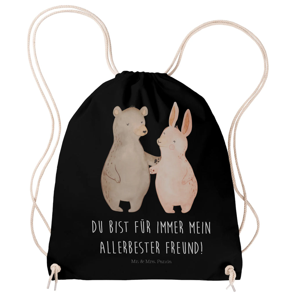 Drawstring bag bear and rabbit Embrace sports bag, carrier bag, gym bag, bag, jute bag, hipster, Love, Loving, Two, Together, Marriage, Engagement, Proposal of marriage, Love gift, gift for her, gift for him, anniversary gift, best friends, friends, rabbit, bear, best friend