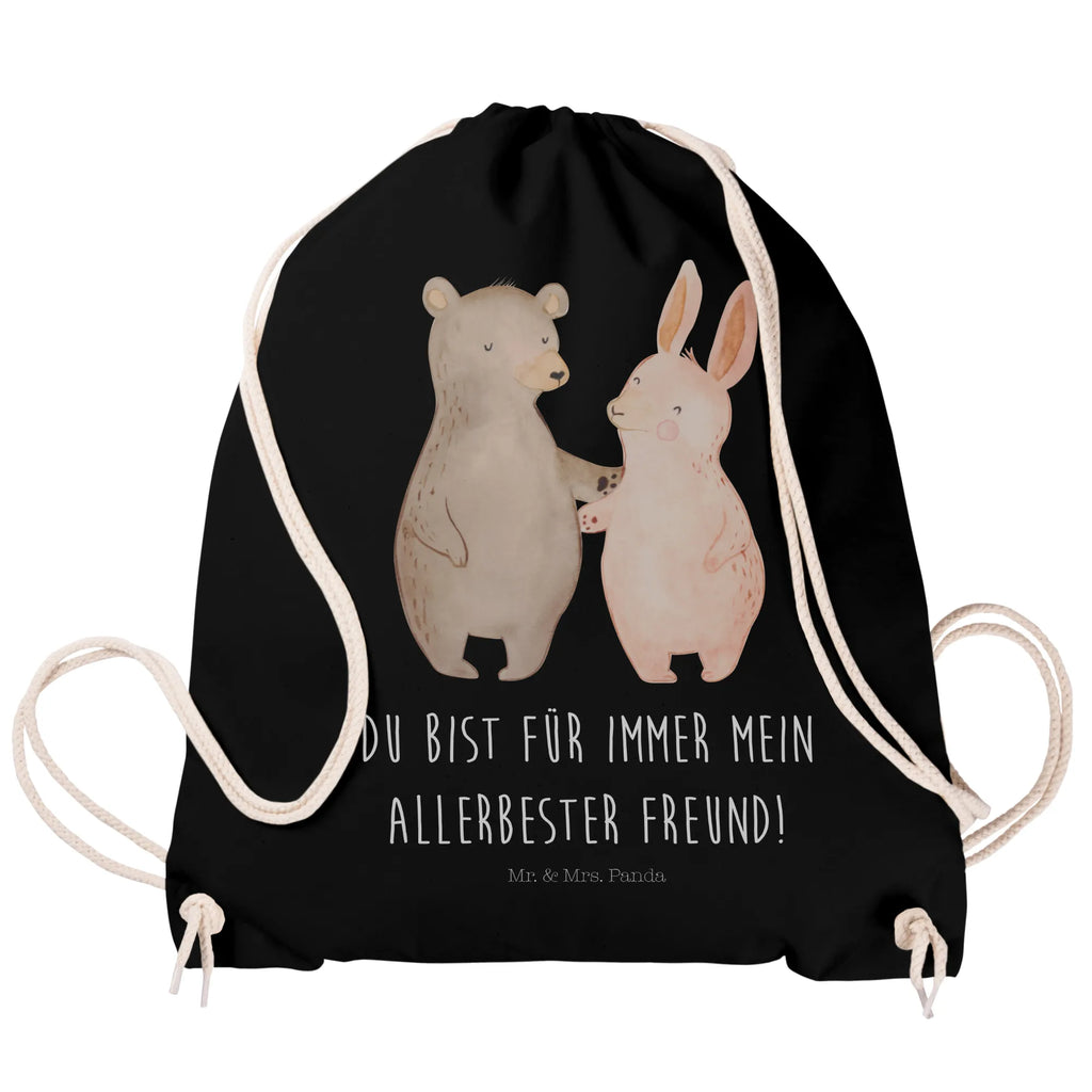 Drawstring bag bear and rabbit Embrace sports bag, carrier bag, gym bag, bag, jute bag, hipster, Love, Loving, Two, Together, Marriage, Engagement, Proposal of marriage, Love gift, gift for her, gift for him, anniversary gift, best friends, friends, rabbit, bear, best friend