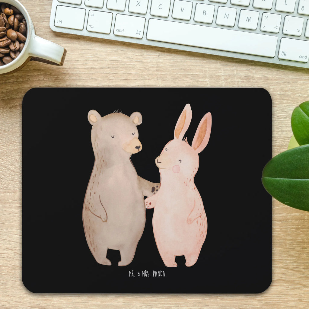 Mouse mat bear and rabbit Embrace Arbeitszimmer, Mousepad, Einzigartiges Mauspad, Mauspad Büro, Mauspad, Computer zubehör, Mausunterlage, Designer Mauspad, Büroausstattung, PC Zubehör, Liebe, Partner, Freund, Freundin, Ehemann, Ehefrau, Heiraten, Verlobung, Heiratsantrag, Liebesgeschenk, Jahrestag, Hocheitstag, Hase, Freunde, Bärchen, Bär, best friends, bester Freund