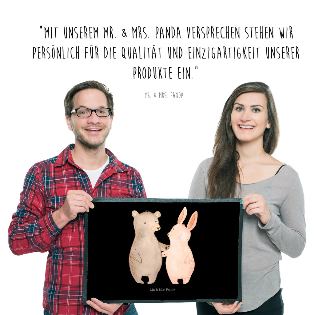 Doormat bear and rabbit Embrace Abtreter, Schmutzmatte, Eingangsmatte, Schmutzfänger, Sauberlaufmatte, Fußmatten, Schmutzfangteppich, fußmatte, Fußabstreifer, Eingangsteppich, Fußabtreter, abstreifer, sauberlaufmatten, Türvorleger, türmatten, Schuhabstreifer, Haustürmatte, Matte, Abtretmatte, Türmatte, Fussmatte, schmutzfangmatten, Schmutzfangmatte, Liebesgeschenk, Freund, Liebe, Ehefrau, Heiraten, Hocheitstag, Jahrestag, Verlobung, Heiratsantrag, Partner, Freundin, Ehemann, Bärchen, Freunde, Best Friends, Hase, Bär, Bester Freund