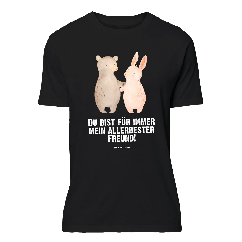 T-shirt bear and rabbit Embrace Geburstag, Herrn, Damen, Lustiges T-Shirt, Junggesellenabschied, Shirt, Jubiläum, T-Shirt, Schlafshirt, Tshirt, T-Shirt mit Spruch, Nachthemd, Ehefrau, Ehemann, Partner, Verlobung, Liebe, Hocheitstag, Heiratsantrag, Heiraten, Liebesgeschenk, Freundin, Jahrestag, Freund, Bär, Hase, Bärchen, Bester Freund, Freunde, Best Friends