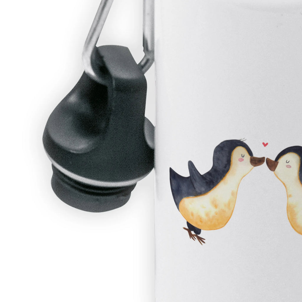 Dziecięca butelka do picia Pingwin Miłość Miłość, partner, przyjaciel, przyjaciółka, mąż, żona, wesele, zaręczyny, prośba o rękę, prezent miłosny, rocznica, dzień ślubu