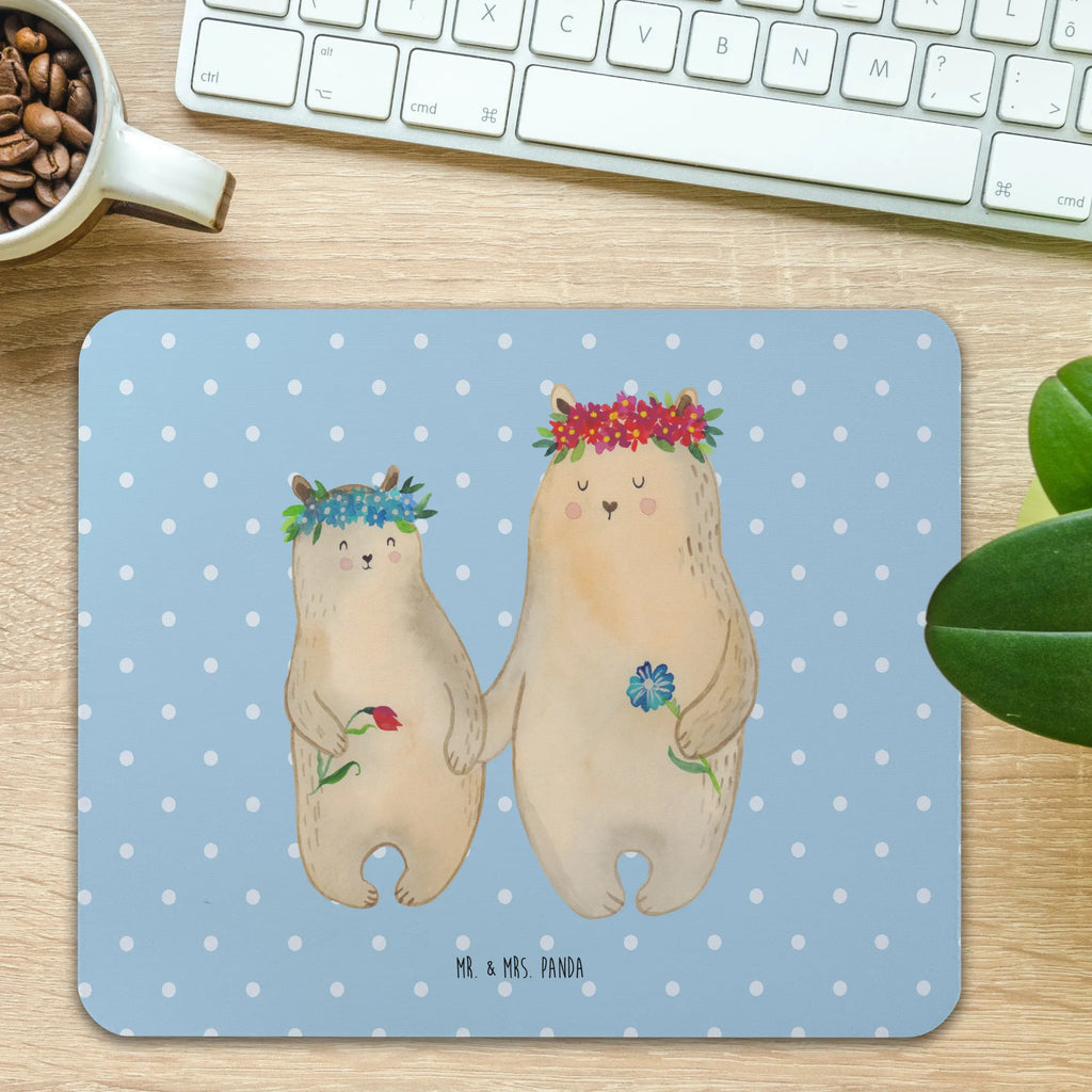 Mouse mat Bears with flower crown laptop mauspad, pc mauspad, laptop mousepad, Mausmatte, mausteppich, computer mousepad, computer mauspad, mousematte, mauspad pc, pc mousepad, Mousepad, mauspad laptop, computermatte, notebook mauspad, Mauspad, pc mausunterlage, Mausunterlage, Muttertag, Vatertag, Mama, Papa, Oma, Opa, Familie, Schwester, Bruder, Weltbeste Mama, Lieblingsmama, Tochter, Kind, Lieblingsmensch, Töchter, Vorbild, Bären, Kinder, Mutti, Mutter, Family, Mami, Beste Mutter, Bär, Geschenk Mama. Muttertag