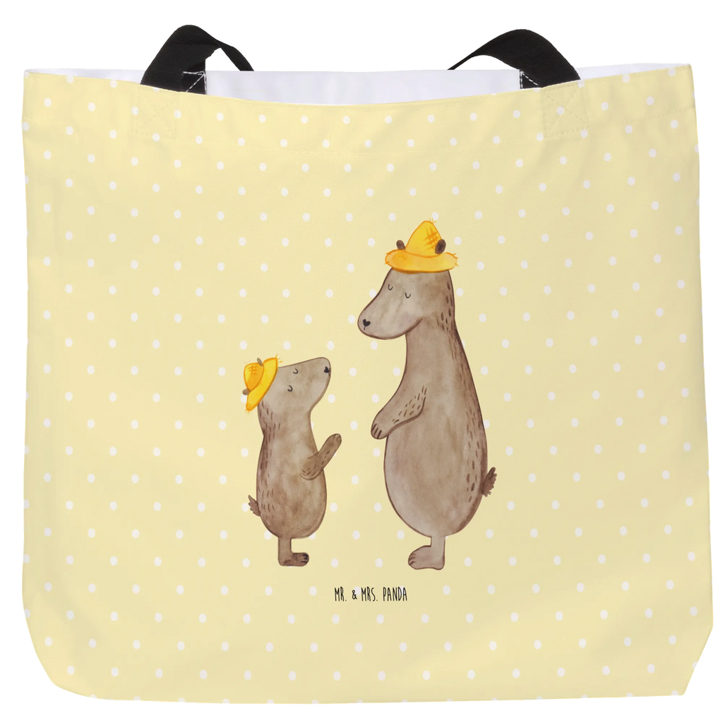 Shopper Bears with hats Shopper, Alltagstasche, XXL Tasche, Ausflug, Beutel, Tüte, Einkaufsbeutel, Freizeittasche, Stofftasche, Schultertasche, Einkaufstasche, Strandtasche, Tragebeutel, XL, Schultasche, Schulbeutel, Oma, Schwester, Mama, Bruder, Papa, Opa, Muttertag, Vatertag, Familie, Vorbild, Söhne, Sohn, Bär, Bären, Family, Paps, Kind, Lieblingsmensch, Dad, Daddy, Vater-Sohn, Papi, Kinder, Vater