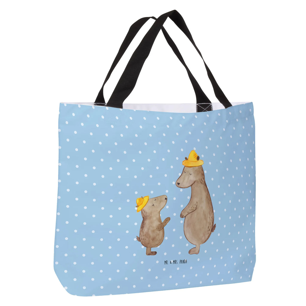 Shopper Bears with hats Shopper, Alltagstasche, XXL Tasche, Ausflug, Beutel, Tüte, Einkaufsbeutel, Freizeittasche, Stofftasche, Schultertasche, Einkaufstasche, Strandtasche, Tragebeutel, XL, Schultasche, Schulbeutel, Oma, Schwester, Mama, Bruder, Papa, Opa, Muttertag, Vatertag, Familie, Vorbild, Söhne, Sohn, Bär, Bären, Family, Paps, Kind, Lieblingsmensch, Dad, Daddy, Vater-Sohn, Papi, Kinder, Vater