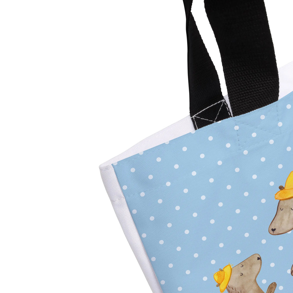 Shopper Bears with hats Shopper, Alltagstasche, XXL Tasche, Ausflug, Beutel, Tüte, Einkaufsbeutel, Freizeittasche, Stofftasche, Schultertasche, Einkaufstasche, Strandtasche, Tragebeutel, XL, Schultasche, Schulbeutel, Oma, Schwester, Mama, Bruder, Papa, Opa, Muttertag, Vatertag, Familie, Vorbild, Söhne, Sohn, Bär, Bären, Family, Paps, Kind, Lieblingsmensch, Dad, Daddy, Vater-Sohn, Papi, Kinder, Vater