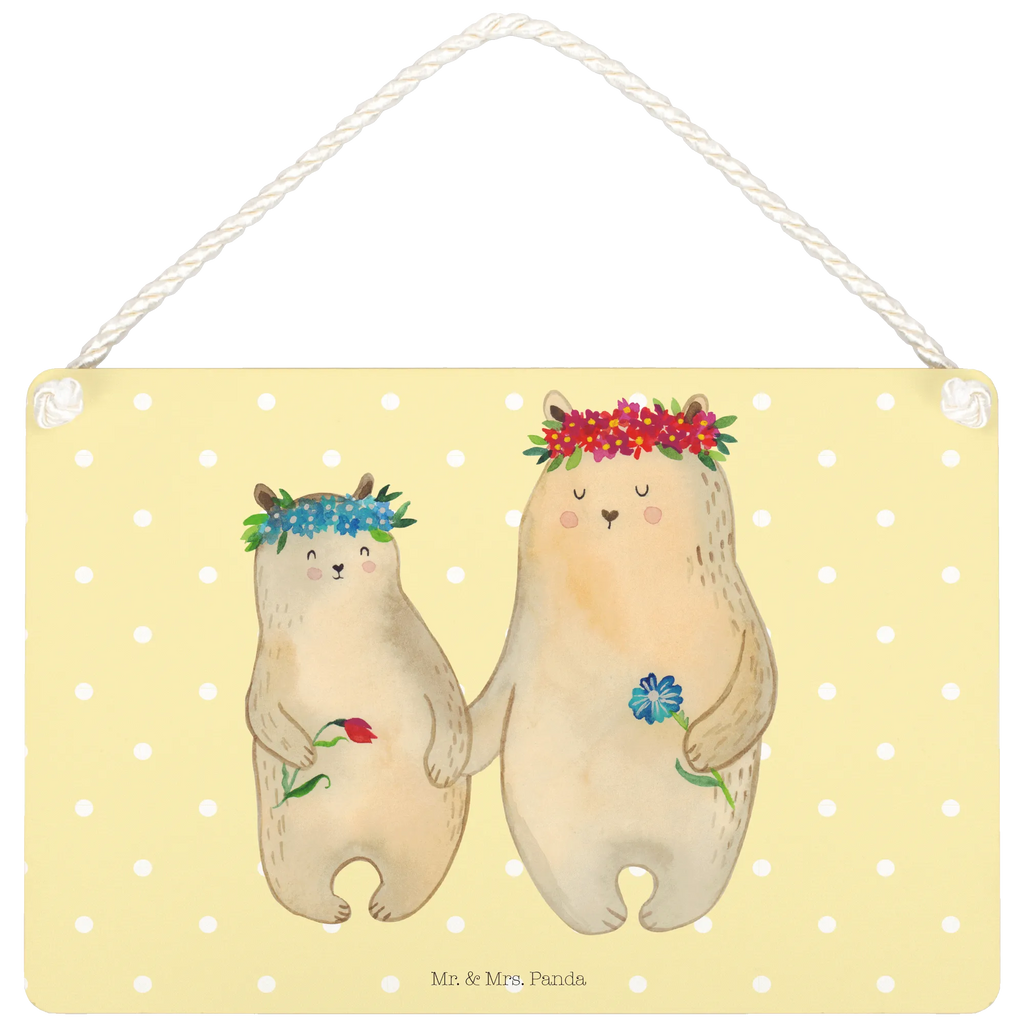 Deko Schild Bären mit Blumenkranz dekoration schild, dekotafel, Deko Schild, holzbild, wandtafel, Wandschild, Türschild, Spruchschild, Deko Wandtafel, hängeschild, Holztafel, Motivschild, Dekoschild, sprüche schild, dekoschilder, Küchenschild, wandhänger, Türschild Familie, Schild mit Spruch, Schild, Holzschild, Badschild, Familie, Mama, Vatertag, Muttertag, Schwester, Oma, Opa, Bruder, Papa, Kind, Weltbeste Mama, Lieblingsmensch, Mutter, Bär, Bären, Family, Vorbild, Mami, Beste Mutter, Lieblingsmama, Tochter, Töchter, Kinder, Geschenk Mama. Muttertag, Mutti