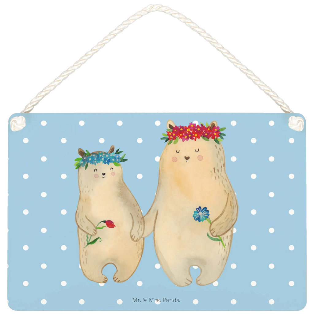 Deko Schild Bären mit Blumenkranz dekoration schild, dekotafel, Deko Schild, holzbild, wandtafel, Wandschild, Türschild, Spruchschild, Deko Wandtafel, hängeschild, Holztafel, Motivschild, Dekoschild, sprüche schild, dekoschilder, Küchenschild, wandhänger, Türschild Familie, Schild mit Spruch, Schild, Holzschild, Badschild, Familie, Mama, Vatertag, Muttertag, Schwester, Oma, Opa, Bruder, Papa, Kind, Weltbeste Mama, Lieblingsmensch, Mutter, Bär, Bären, Family, Vorbild, Mami, Beste Mutter, Lieblingsmama, Tochter, Töchter, Kinder, Geschenk Mama. Muttertag, Mutti