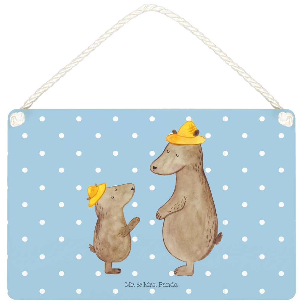 Deko Schild Bären mit Hut Türschild, Wandschild, Motivschild, dekoration schild, Holzschild, Spruchschild, Schild, sprüche schild, Schild mit Spruch, Deko Wandtafel, Küchenschild, hängeschild, wandtafel, holzbild, Türschild Familie, dekoschilder, Deko Schild, Badschild, Dekoschild, wandhänger, dekotafel, Holztafel, Familie, Mama, Vatertag, Muttertag, Schwester, Oma, Opa, Bruder, Papa, Vater, Kinder, Papi, Bär, Kind, Vorbild, Dad, Paps, Sohn, Family, Söhne, Lieblingsmensch, Daddy, Bären, Vater-Sohn