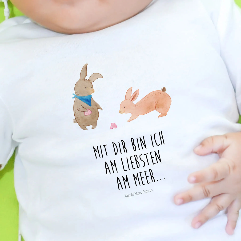 Organic Baby Shirt Bunnies with seashell Family, Father's Day, Mother's Day, brother, sister, Mom, Dad, sea, BFF, best friend, girlfriend, rabbits, collecting shells, best friends, shells, girlfriends