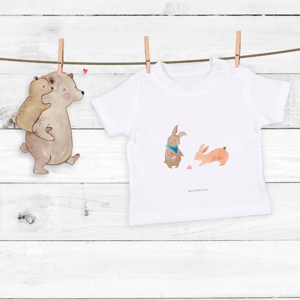 Organic Baby Shirt Bunnies with seashell Family, Father's Day, Mother's Day, brother, sister, Mom, Dad, sea, BFF, best friend, girlfriend, rabbits, collecting shells, best friends, shells, girlfriends