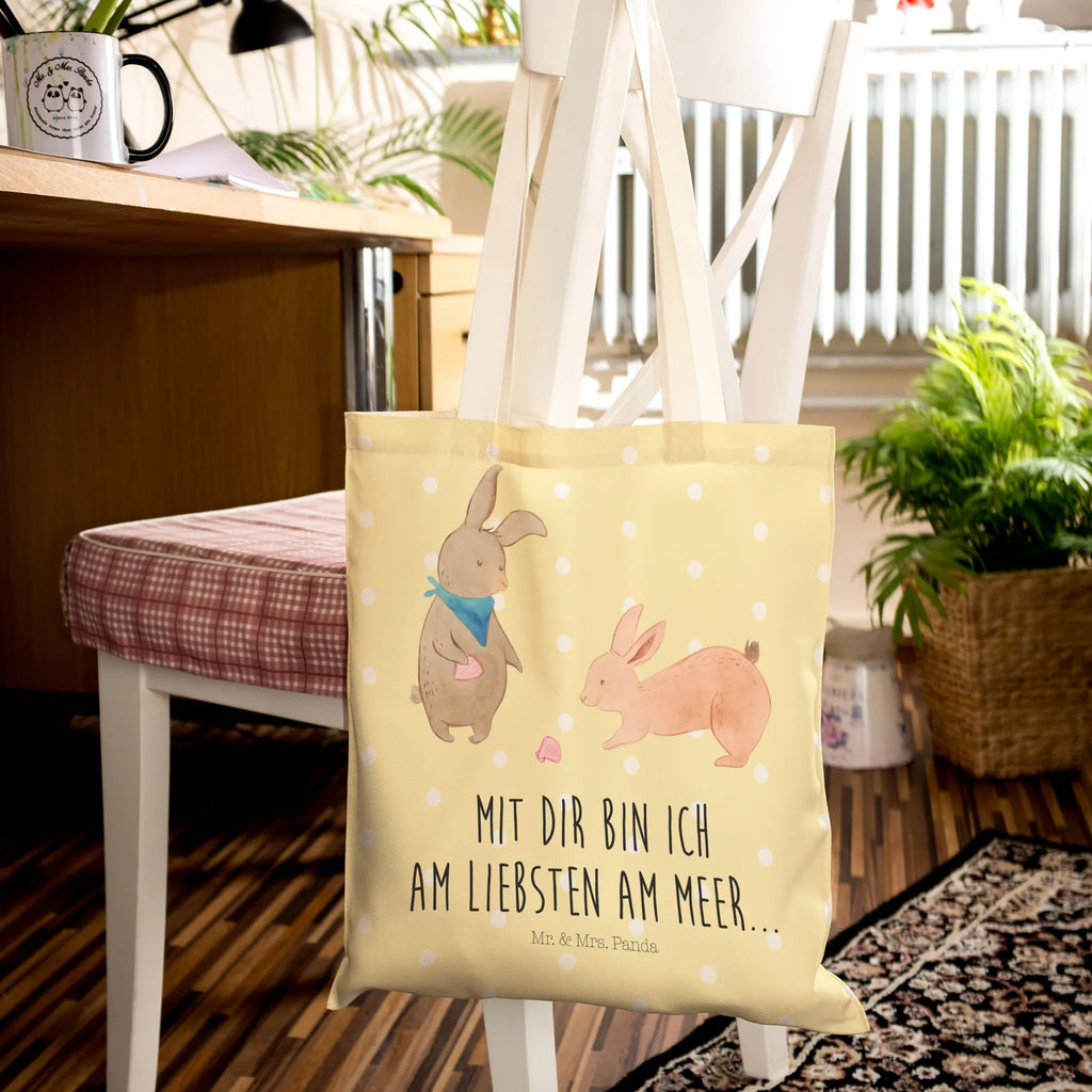 Shopping bag Bunnies with seashell Beutel, Schultertasche, Stoffbeutel, Einkaufsbeutel, Stofftragetasche, Einkaufstaschen, Stoffeinkaufstaschen, Umhängetasche, stoffshopper, markttasche, Einkaufstasche, Freizeittasche, cityshopper, Stofftaschen, Alltagstasche, Tragetaschen, shopping bag, Strandtasche, Shopper, Beutel Tasche, taschen shopper, Tüte, Stofftasche, Opa, Muttertag, Bruder, Schwester, Mama, Vatertag, Oma, Familie, Papa, Best Friends, Beste Freundin, Freundinnen, Hasen, Meer, Muscheln Sammeln, Muscheln, Freundin, BFF