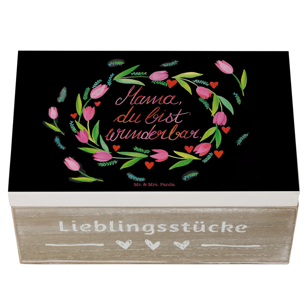 Skrzynia drewniana Mama Tulipany Erinnerungsbox, Aufbewahrungsbox, Dekokiste, Geschenkbox, Holzkiste, Erinnerungskiste, Geschenkdose, Kiste, Truhe, Schatzkiste, XXL, Schatulle, Blumen Deko, Frühlings Deko, Sommer Deko, Dekoration, positive Botschaft, Naturliebhaber, Outdoor, Natur, Abenteuer, Mom, Mutti, Mutter, Mama, Mami