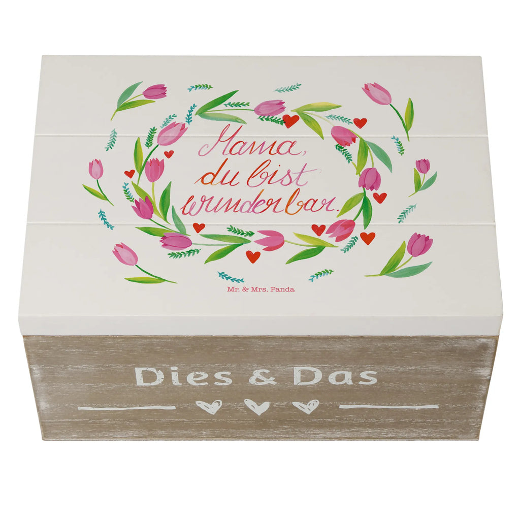 Skrzynia drewniana Mama Tulipany Erinnerungsbox, Aufbewahrungsbox, Dekokiste, Geschenkbox, Holzkiste, Erinnerungskiste, Geschenkdose, Kiste, Truhe, Schatzkiste, XXL, Schatulle, Blumen Deko, Frühlings Deko, Sommer Deko, Dekoration, positive Botschaft, Naturliebhaber, Outdoor, Natur, Abenteuer, Mom, Mutti, Mutter, Mama, Mami