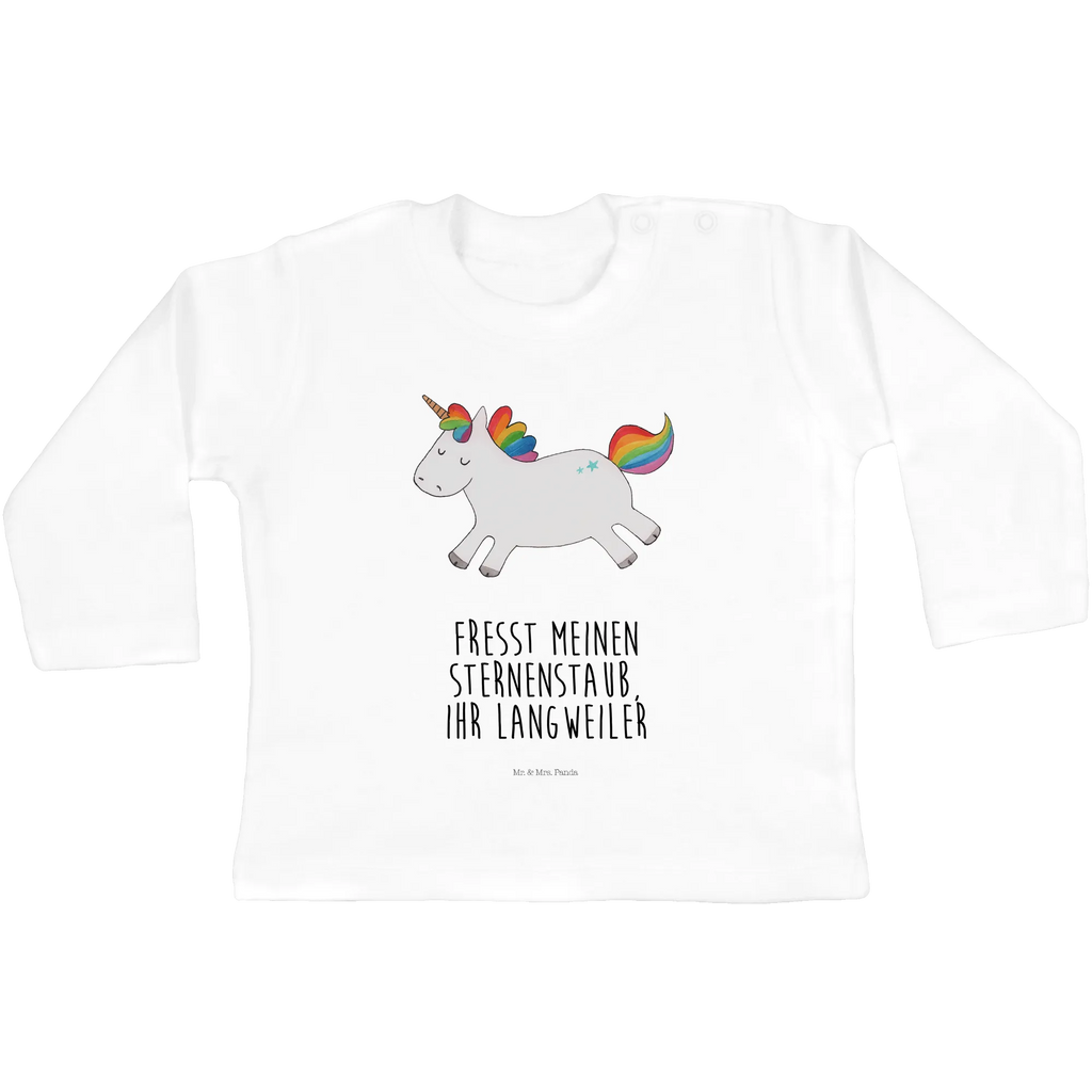 Baby long-sleeve unicorn happy Bio, Baby Shower, Kleidung, Langarm, Einhörner, Einhorn Deko, Einhorn, Unicorn, Fröhlich, Spannend, Freude, Lächeln, Lachen, Spaß, Witzig, Lebensfreude, glücklich