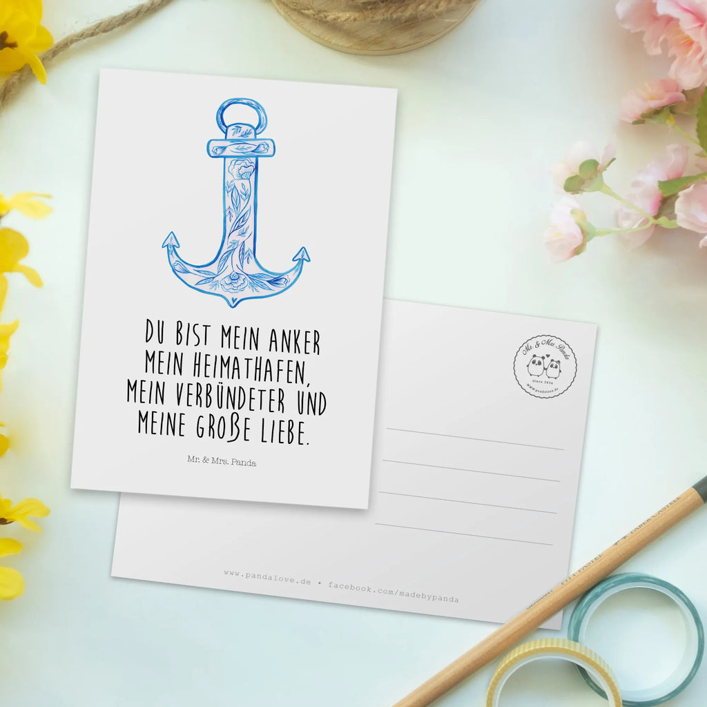 Postcard anchor Blue Karte, Ansichtskarten, Einladungskarte, Einladung, Einladung Geburtstag, Dankeskarte, Ansichtskarte, Grußkarte, Einladungskarten Geburtstag, Geschenkkarte, Geburtstagskarte, Postkarte, Tiermotive, Gute Laune, lustige Sprüche, Tiere
