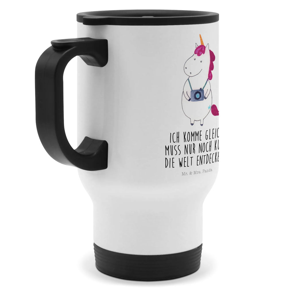 Insulated mug unicorn photographer travel coffee mug, travel mug, Insulated mug, Coffee mug, To Go mug, Thermo mug, Thermo cup, unicorn, unicorns, Traveling, Holiday, Photographer gift, Photography, Photographer, Tourist, Traveler gift, Unicorn, Camera