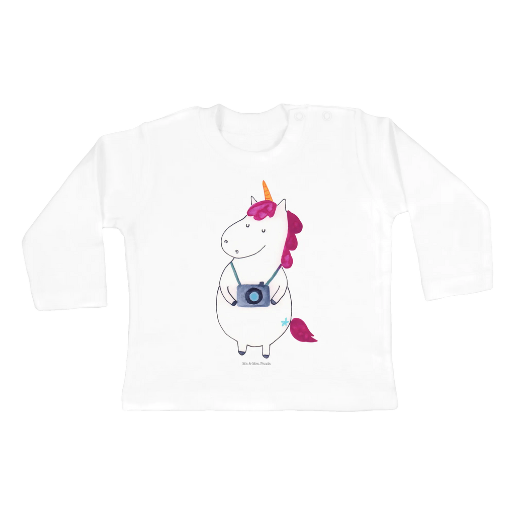 Baby long-sleeve unicorn photographer Baby Shower, Kleidung, Langarm, Bio, Einhörner, Einhorn Deko, Einhorn, Unicorn, Urlaub, Fotograf, Reise, Weltreise, Reisen, Fotografie, Kamera, Kurztrip, Tourist, Städtereise, Weltenbummler