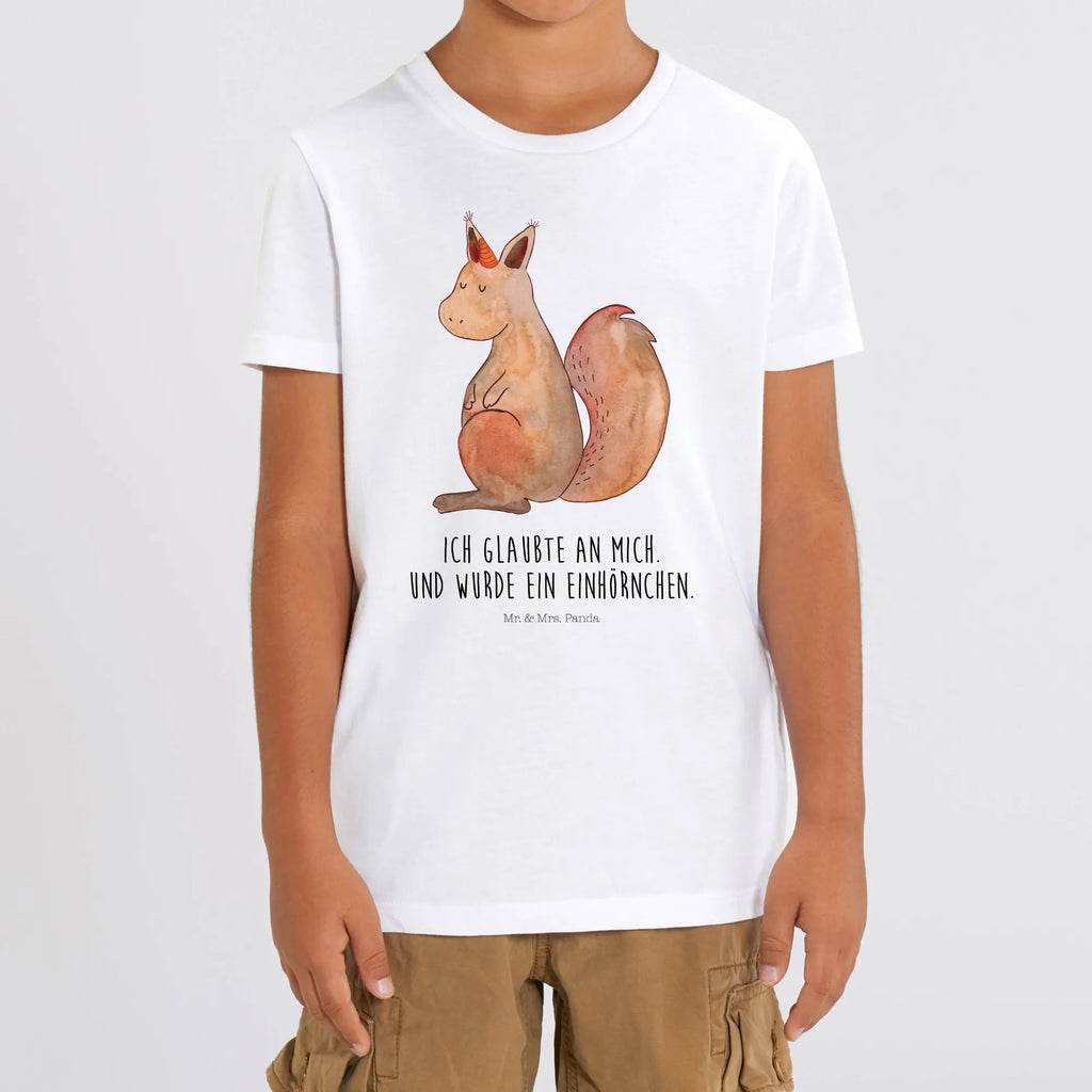 Organiczna koszulka dziecięca Jednorożec wiara Kinder T-Shirt, Kinder T-Shirt Jungen, Kinder T-Shirt Mädchen, Unicorn, Einhörner, Einhorn Deko, Einhorn, Einhörnchen, Eichhörnchen, Eichhorn