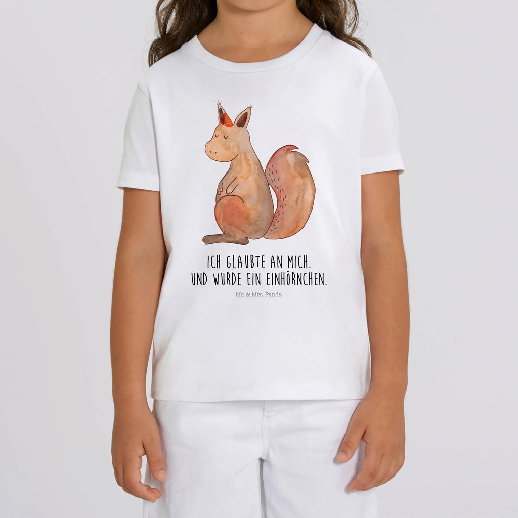 Organiczna koszulka dziecięca Jednorożec wiara Kinder T-Shirt, Kinder T-Shirt Jungen, Kinder T-Shirt Mädchen, Unicorn, Einhörner, Einhorn Deko, Einhorn, Einhörnchen, Eichhörnchen, Eichhorn