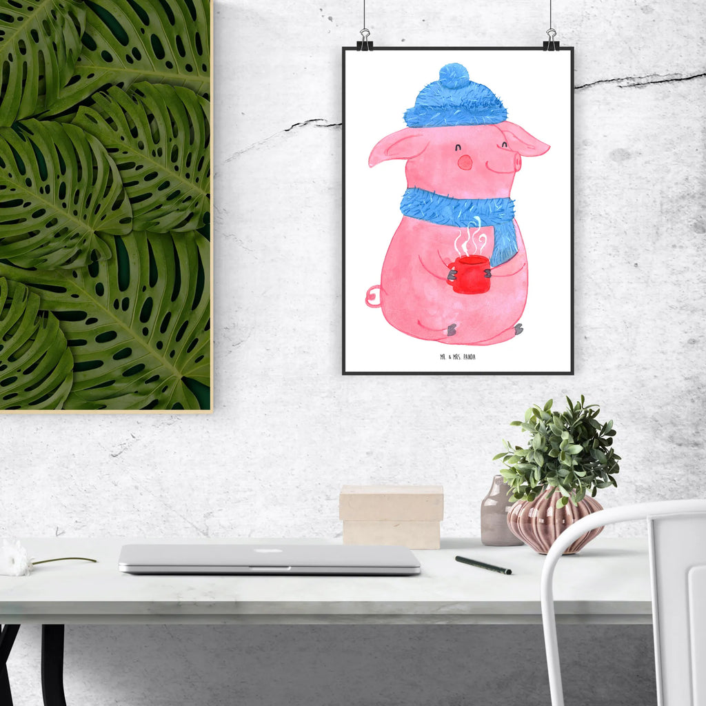 Poster Lallelndes Glühschwein Bild, Poster, Mr. & Mrs. Panda Poster, Küchenposter, Raumdekoration, Handgemaltes Poster, Wanddekoration, Wanddeko, Kunstdruck, Posterdruck, Wanddeko Bild, Wandposter, Designposter, Kinderposter, Winter, Weihnachten, Weihnachtsdeko, Nikolaus, Advent, Heiligabend, Wintermotiv, Spruch, Glühwein, Weihnachtsmarkt, Betrunken