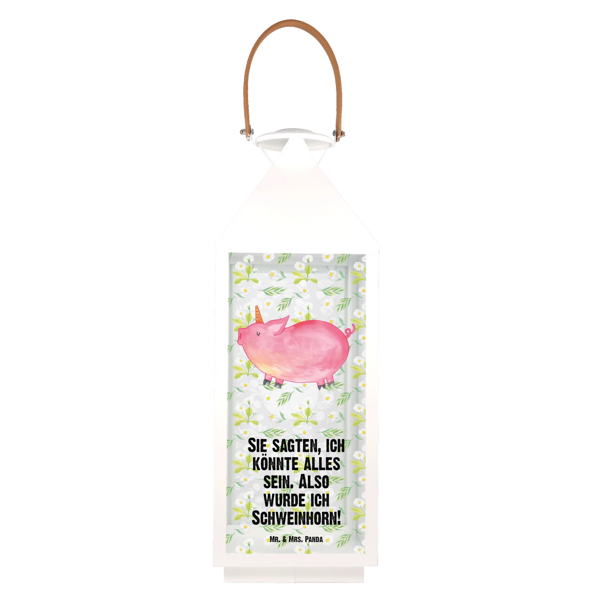 Decorative lantern unicorn Pig