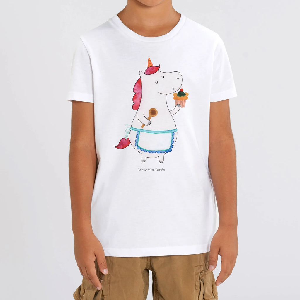 Organiczna koszulka dziecięca Jednorożec Kuchnia Kinder T-Shirt Mädchen, Kinder T-Shirt Jungen, Kinder T-Shirt, Einhorn Deko, Einhorn, Einhörner, Unicorn, Backen, Träumen, Muffin, Träumer, Kuchen, Hobbykoch, Torte, Motivation, Bäckerin, Koch