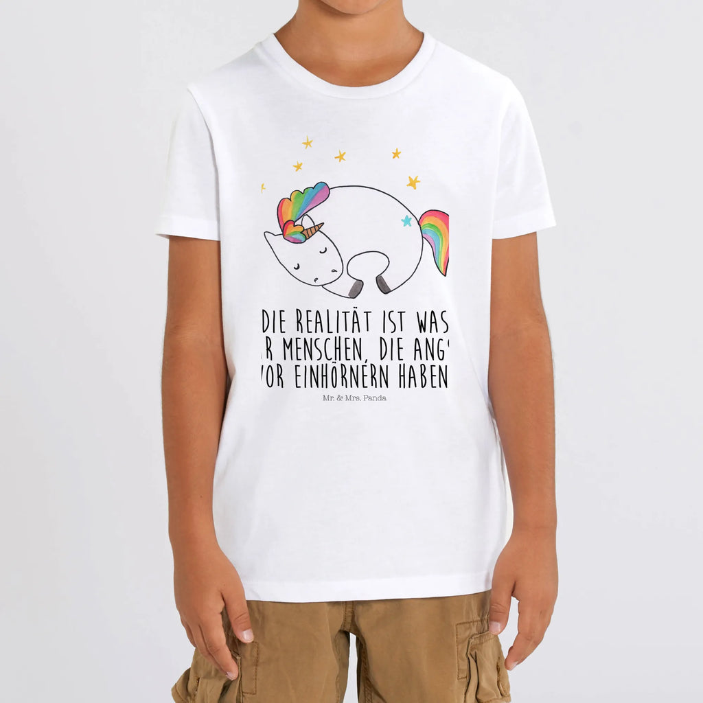 Organiczna koszulka dziecięca Jednorożec noc Kinder T-Shirt Jungen, Kinder T-Shirt Mädchen, Kinder T-Shirt, Einhorn, Einhörner, Einhorn Deko, Unicorn, Ruhe, Geschenk, Träume, Realität, Menschen, Freundin, Traum