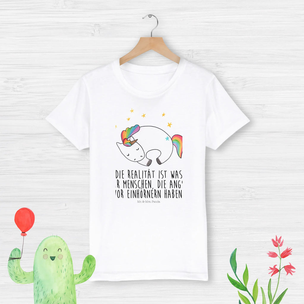 Organiczna koszulka dziecięca Jednorożec noc Kinder T-Shirt Jungen, Kinder T-Shirt Mädchen, Kinder T-Shirt, Einhorn, Einhörner, Einhorn Deko, Unicorn, Ruhe, Geschenk, Träume, Realität, Menschen, Freundin, Traum