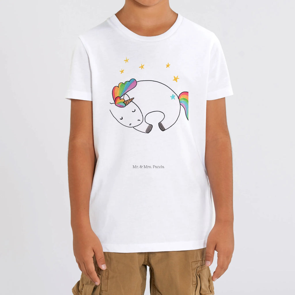 Organiczna koszulka dziecięca Jednorożec noc Kinder T-Shirt Jungen, Kinder T-Shirt Mädchen, Kinder T-Shirt, Einhorn, Einhörner, Einhorn Deko, Unicorn, Ruhe, Geschenk, Träume, Realität, Menschen, Freundin, Traum
