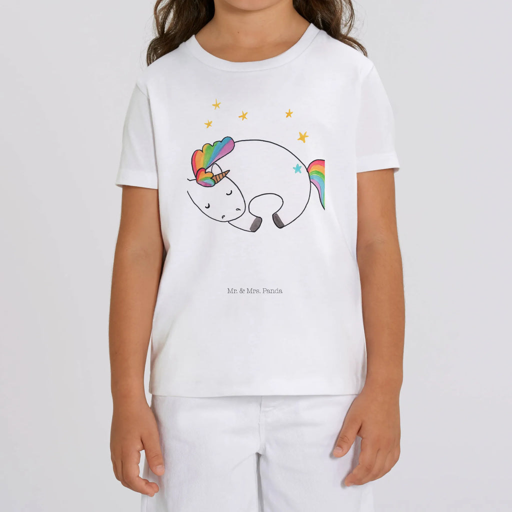 Organiczna koszulka dziecięca Jednorożec noc Kinder T-Shirt Jungen, Kinder T-Shirt Mädchen, Kinder T-Shirt, Einhorn, Einhörner, Einhorn Deko, Unicorn, Ruhe, Geschenk, Träume, Realität, Menschen, Freundin, Traum