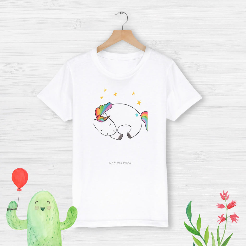 Organiczna koszulka dziecięca Jednorożec noc Kinder T-Shirt Jungen, Kinder T-Shirt Mädchen, Kinder T-Shirt, Einhorn, Einhörner, Einhorn Deko, Unicorn, Ruhe, Geschenk, Träume, Realität, Menschen, Freundin, Traum