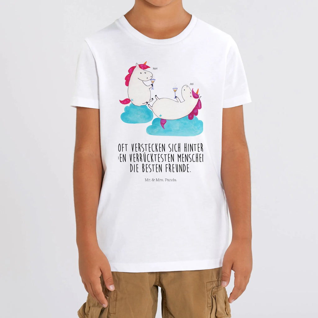 Organiczna koszulka dziecięca jednorożec szampan Kinder T-Shirt, Kinder T-Shirt Mädchen, Kinder T-Shirt Jungen, Einhorn, Einhörner, Einhorn Deko, Unicorn, Mädelsabend, Sekt, Freundin, BFF, Party, Anstoßen, Spaß, Freundinnen, Beste, Korken