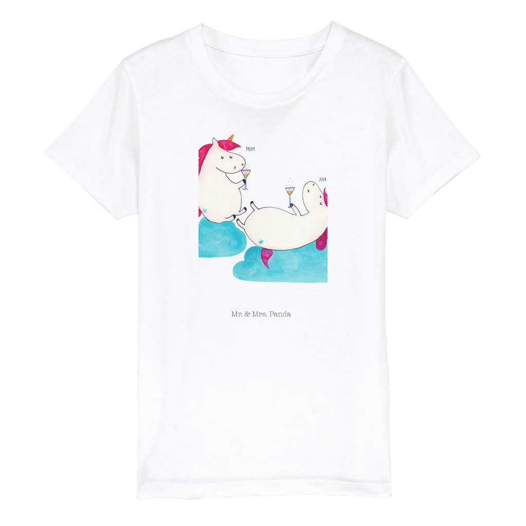 Organiczna koszulka dziecięca jednorożec szampan Kinder T-Shirt, Kinder T-Shirt Mädchen, Kinder T-Shirt Jungen, Einhorn, Einhörner, Einhorn Deko, Unicorn, Mädelsabend, Sekt, Freundin, BFF, Party, Anstoßen, Spaß, Freundinnen, Beste, Korken
