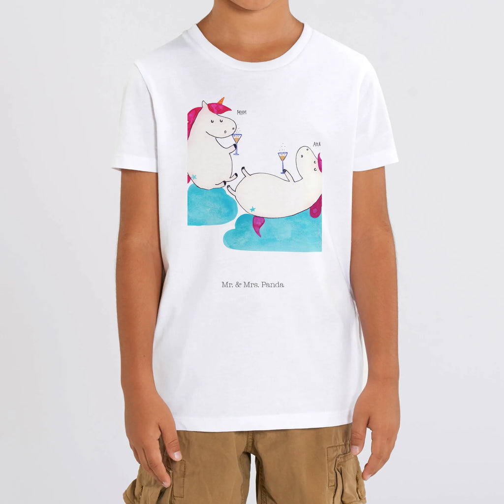 Organiczna koszulka dziecięca jednorożec szampan Kinder T-Shirt, Kinder T-Shirt Mädchen, Kinder T-Shirt Jungen, Einhorn, Einhörner, Einhorn Deko, Unicorn, Mädelsabend, Sekt, Freundin, BFF, Party, Anstoßen, Spaß, Freundinnen, Beste, Korken