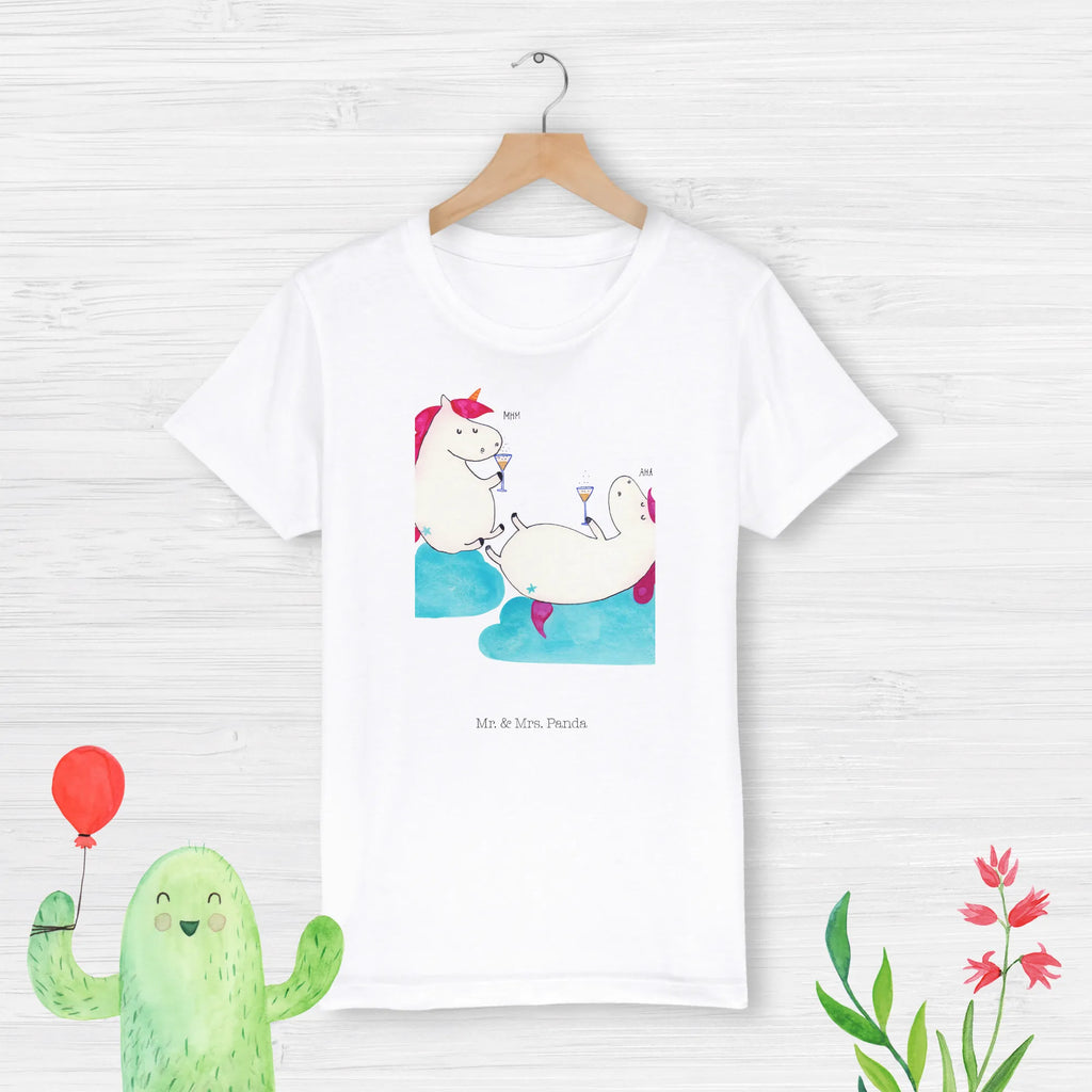Organiczna koszulka dziecięca jednorożec szampan Kinder T-Shirt, Kinder T-Shirt Mädchen, Kinder T-Shirt Jungen, Einhorn, Einhörner, Einhorn Deko, Unicorn, Mädelsabend, Sekt, Freundin, BFF, Party, Anstoßen, Spaß, Freundinnen, Beste, Korken