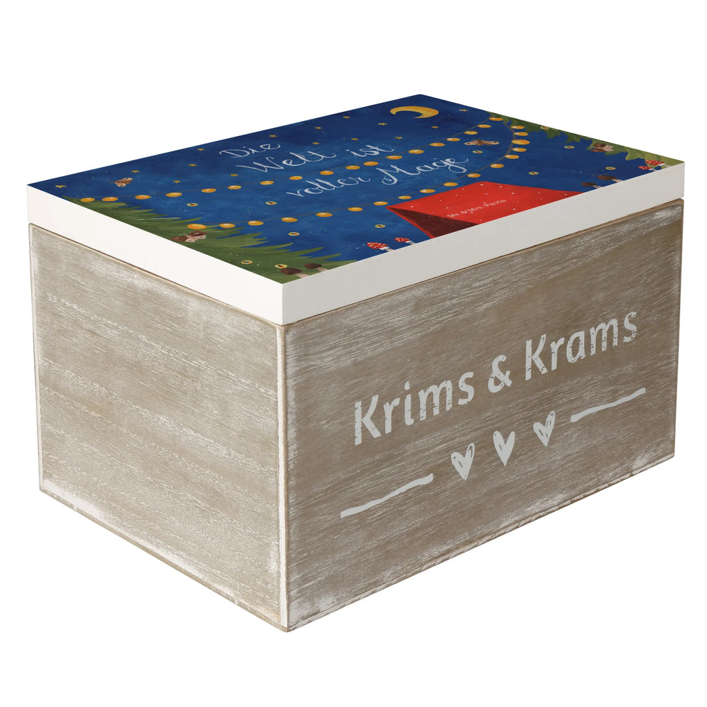 Holzkiste Die Welt ist voller Magie Dekokiste, Aufbewahrungsbox, Kiste, Schatulle, Erinnerungsbox, XXL, Holzkiste, Geschenkbox, Schatzkiste, Erinnerungskiste, Truhe, Geschenkdose, Blumen Deko, Frühlings Deko, Sommer Deko, Dekoration, positive Botschaft, Naturliebhaber, Outdoor, Natur, Abenteuer