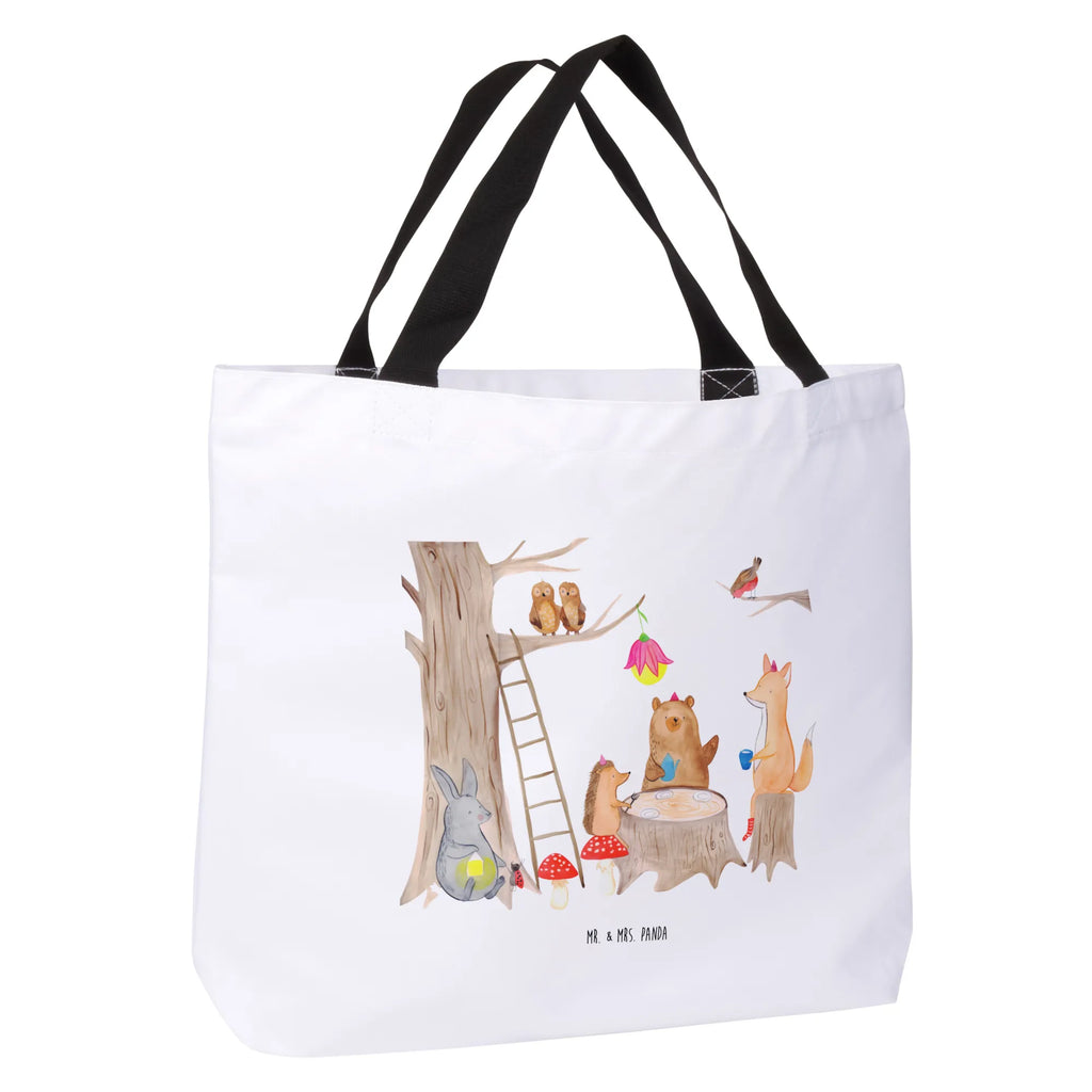 Shopper forest animals picnic handle bag, beach bag, carrier bag, shopper, shopping bag, bag, large, XXL, woman, small animals, cute, funny, cute animal motives, hand drawn, small world, funny sayings, good mood, happy, gifts, gift ideas, special gifts, animal lover, card, hare, forest animals, fox, mouse, squirrel, forest, picnic, hedgehog