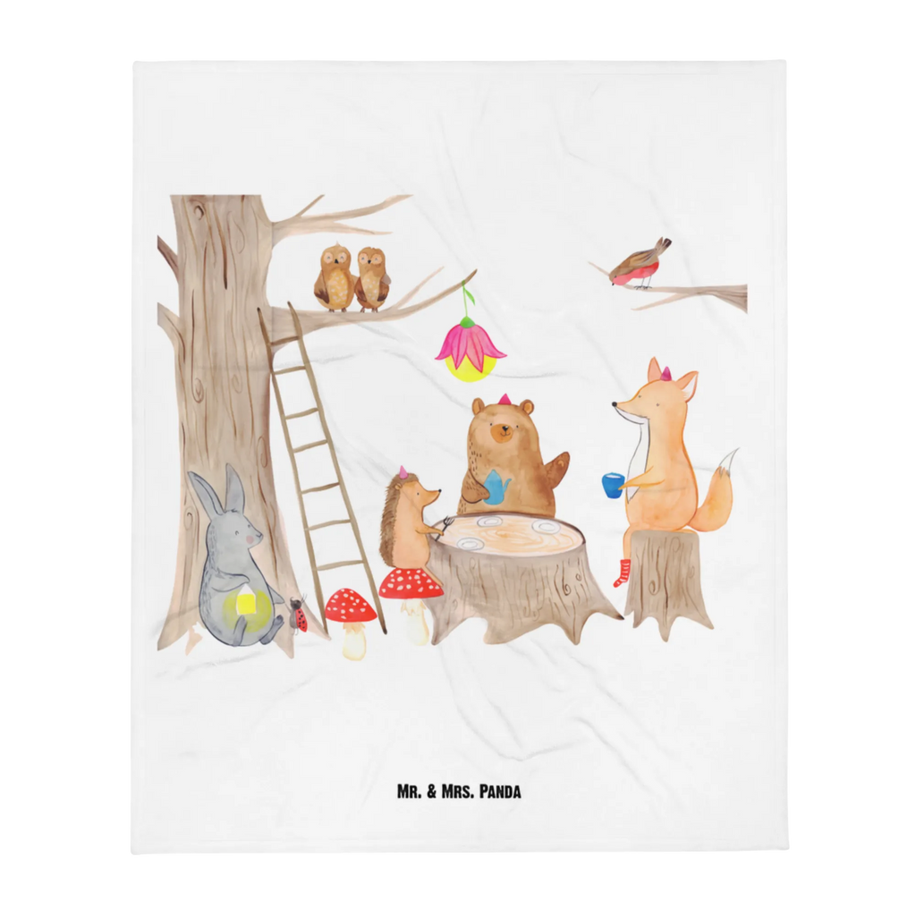 Kocyk dla niemowląt zwierzęta leśne piknik Motywy zwierzęce, dobra energia, zabawne powiedzonka, zwierzęta