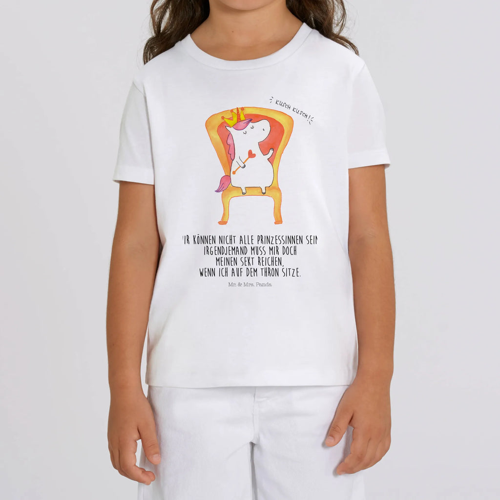Organiczna koszulka dziecięca Jednorożec król Kinder T-Shirt Jungen, Kinder T-Shirt Mädchen, Kinder T-Shirt, Unicorn, Einhörner, Einhorn Deko, Einhorn, Kaiser, Prinzessin, Krone, König, Herrscher, Bundeskanzler, Präsident