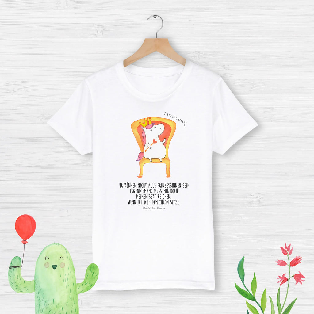 Organiczna koszulka dziecięca Jednorożec król Kinder T-Shirt Jungen, Kinder T-Shirt Mädchen, Kinder T-Shirt, Unicorn, Einhörner, Einhorn Deko, Einhorn, Kaiser, Prinzessin, Krone, König, Herrscher, Bundeskanzler, Präsident