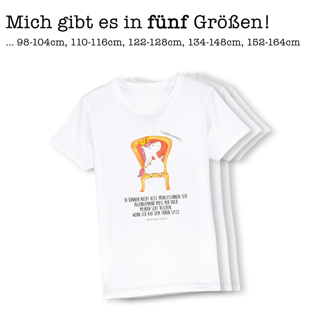 Organiczna koszulka dziecięca Jednorożec król Kinder T-Shirt Jungen, Kinder T-Shirt Mädchen, Kinder T-Shirt, Unicorn, Einhörner, Einhorn Deko, Einhorn, Kaiser, Prinzessin, Krone, König, Herrscher, Bundeskanzler, Präsident